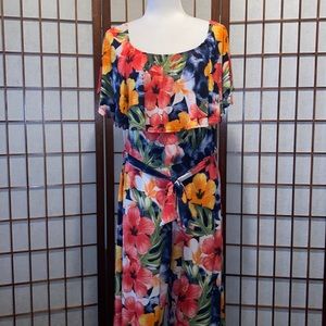 Viola Floral Off the Shoulder Jumpsuit